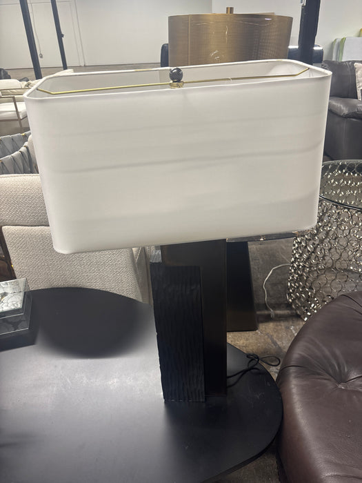 Clive Daniel brown and white lamp