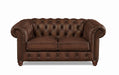 Kingston Waxy Pull Up Leather Loveseat