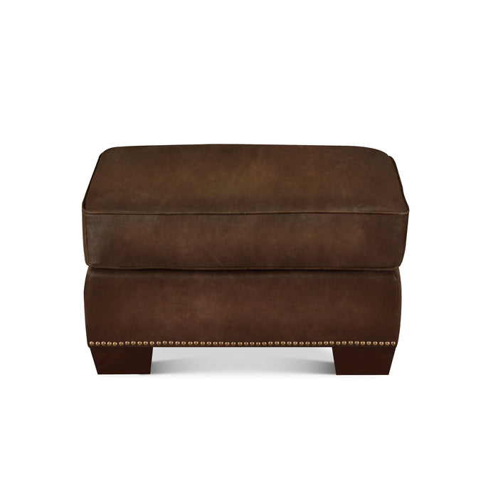 Capri Leather Ottoman