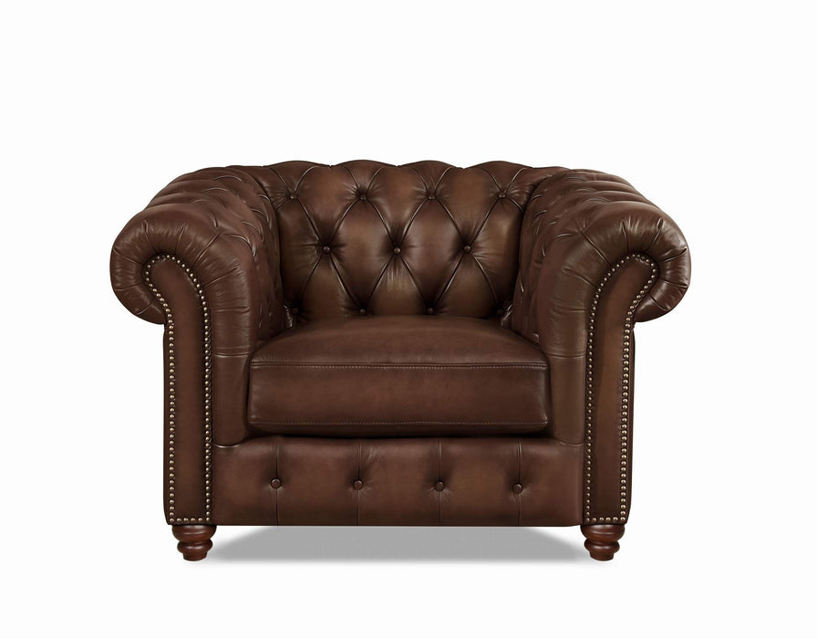 Kingston Waxy Pull Up Leather Chair