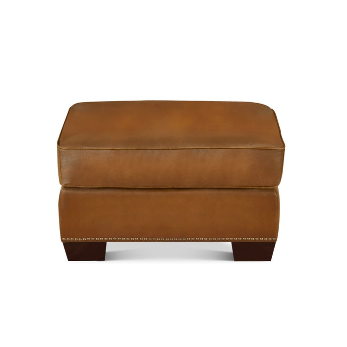 Capri Leather Ottoman