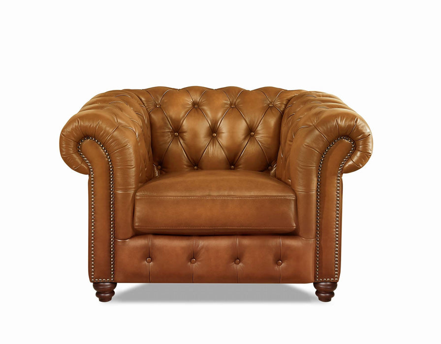 Kingston Waxy Pull Up Leather Chair