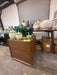 Brown wooden end table
