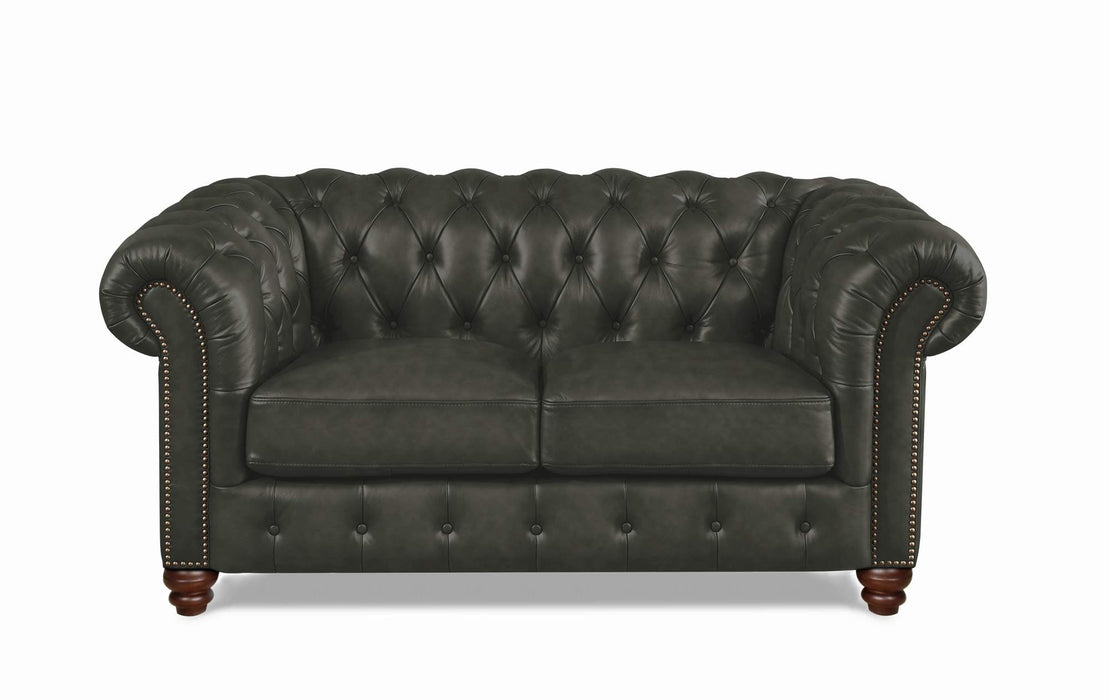 Kingston Waxy Pull Up Leather Loveseat