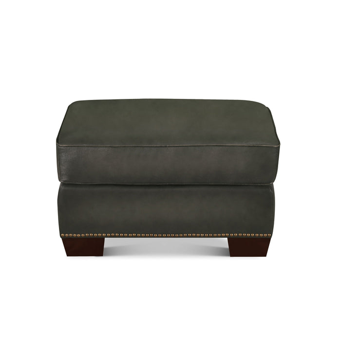 Capri Leather Ottoman