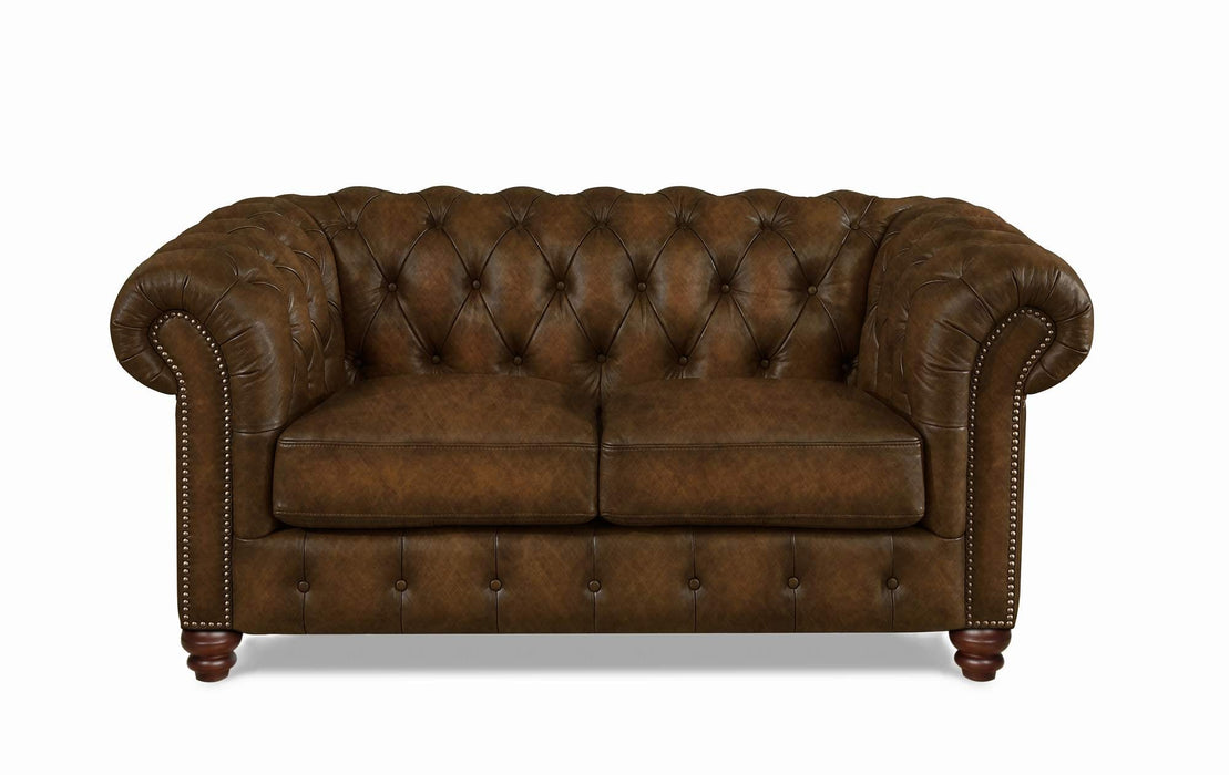 Kingston Waxy Pull Up Leather Loveseat
