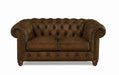 Kingston Waxy Pull Up Leather Loveseat