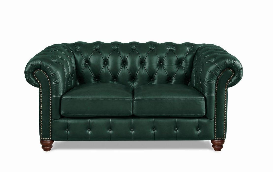 Kingston Waxy Pull Up Leather Loveseat