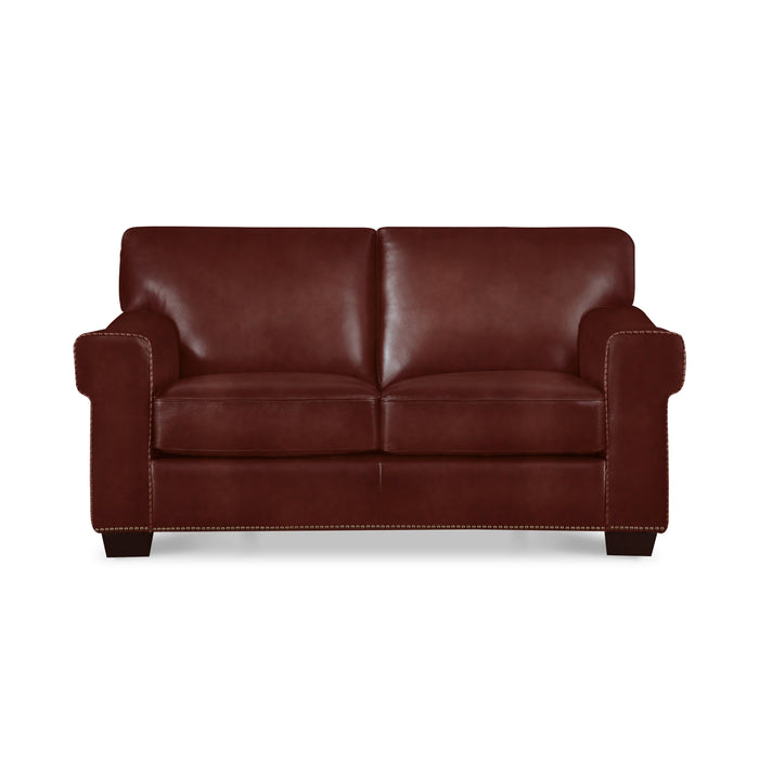 Capri Leather Loveseat
