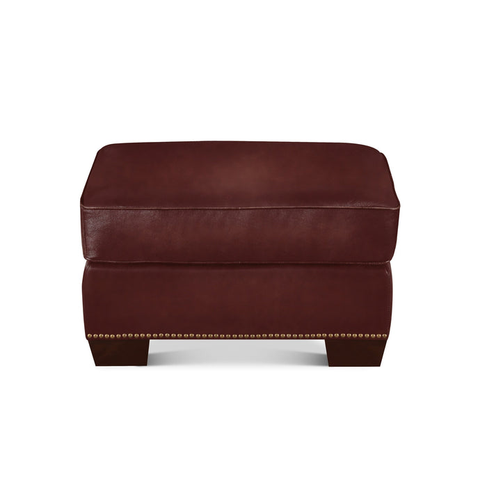 Capri Leather Ottoman