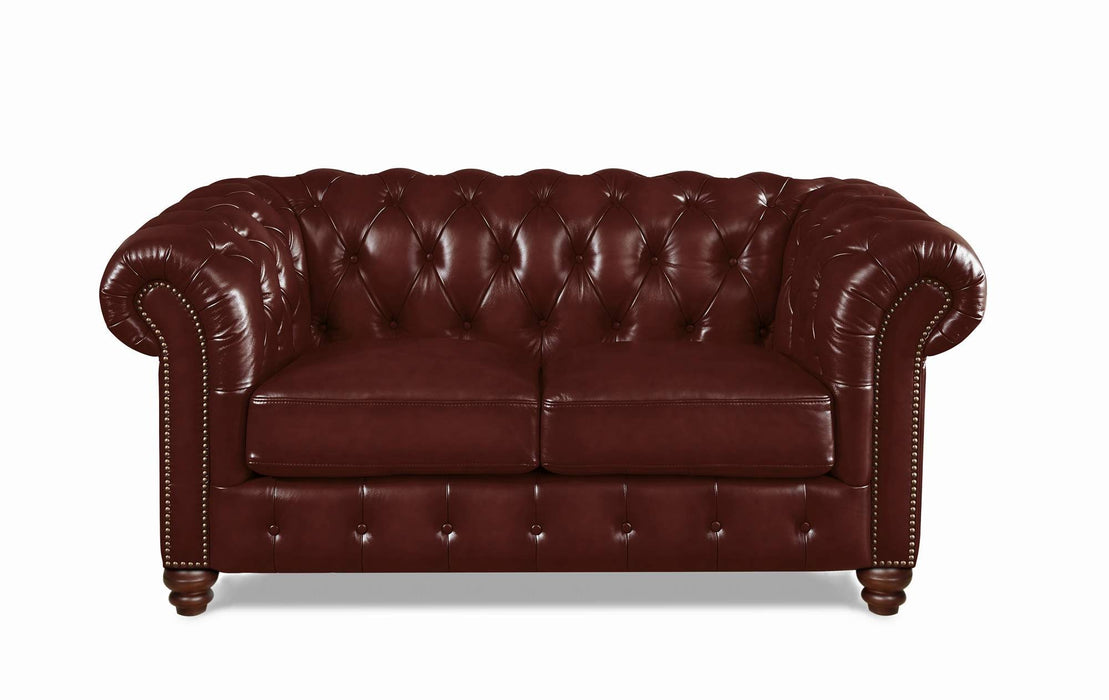 Kingston Waxy Pull Up Leather Loveseat