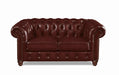 Kingston Waxy Pull Up Leather Loveseat