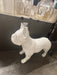 White dog statue