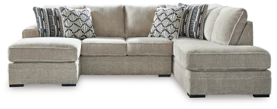 Calnita Sectional with Chaise - Abundant Home Collections