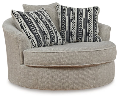 Calnita Oversized Swivel Accent Chair - Abundant Home Collections