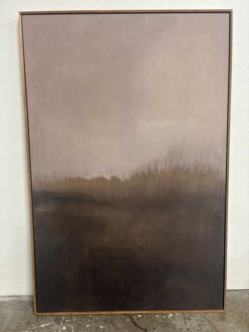 Dark brown and grey painting