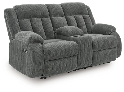 Observation Power Reclining Loveseat with Console - Abundant Home Collections