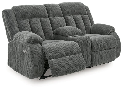 Observation Power Reclining Loveseat with Console - Abundant Home Collections