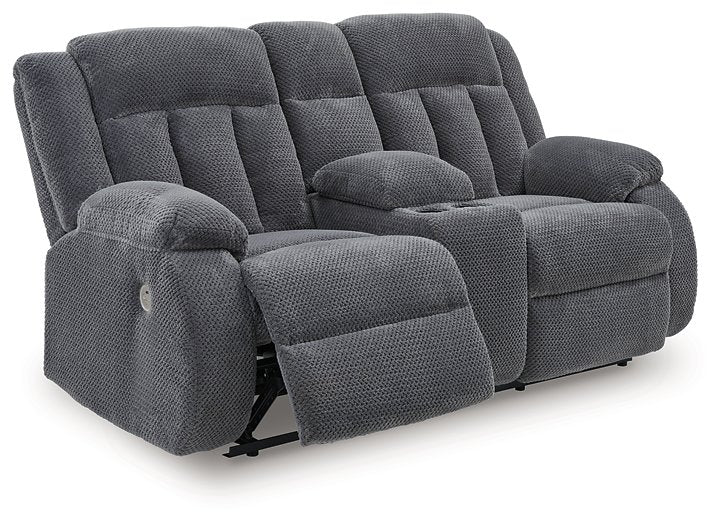 Observation Power Reclining Loveseat with Console - Abundant Home Collections