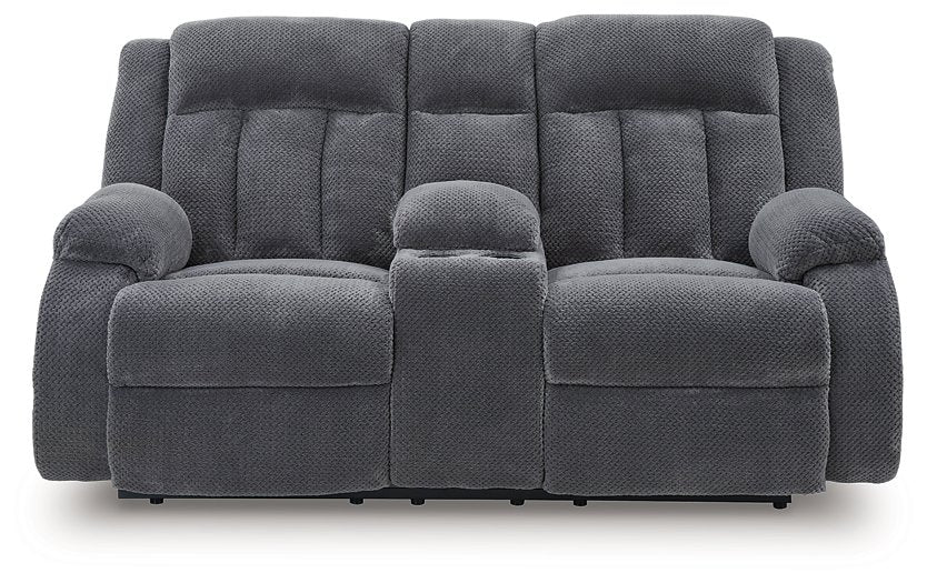 Observation Power Reclining Loveseat with Console - Abundant Home Collections
