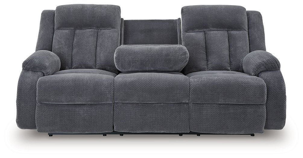 Observation Power Reclining Sofa with Drop Down Table - Abundant Home Collections