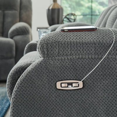 Observation Power Reclining Loveseat with Console - Abundant Home Collections