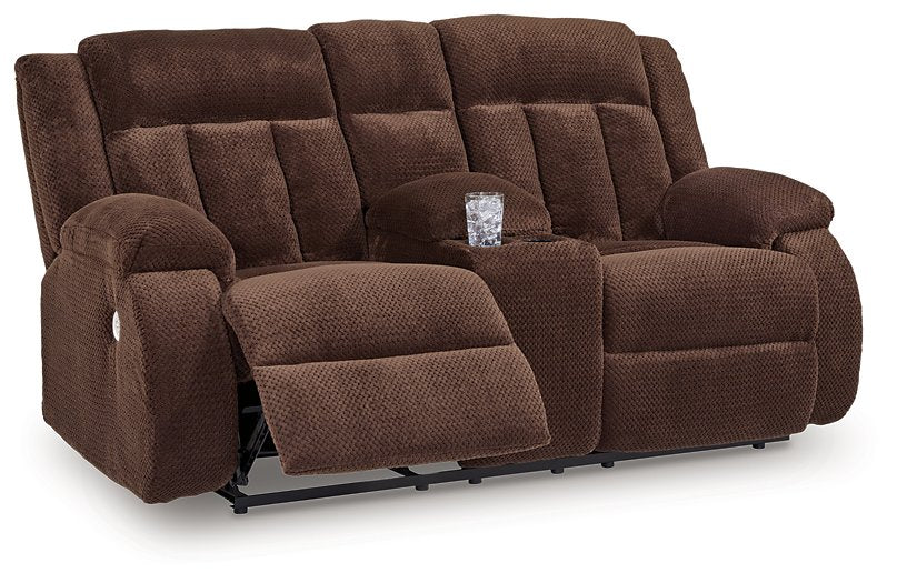 Observation Power Reclining Loveseat with Console - Abundant Home Collections