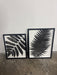 Black and white fern, art piece