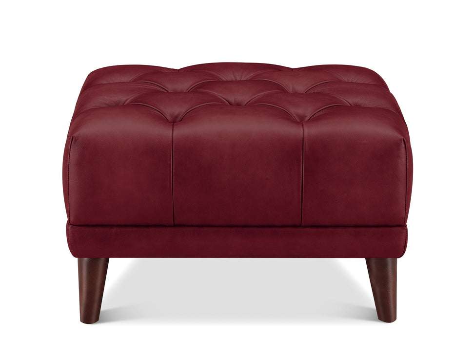 Targa Leather Ottoman
