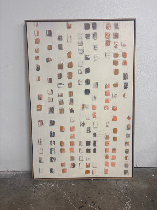 Abstract grid art piece