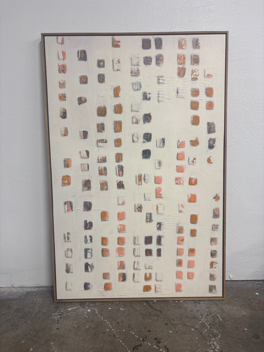 Abstract grid art piece