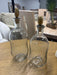 Glass Bottles with Gold Cork Lids