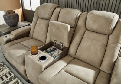 Next-Gen DuraPella Power Reclining Loveseat with Console - Abundant Home Collections