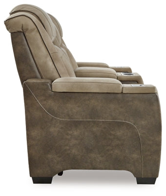 Next-Gen DuraPella Power Reclining Loveseat with Console - Abundant Home Collections