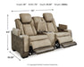Next-Gen DuraPella Power Reclining Loveseat with Console - Abundant Home Collections
