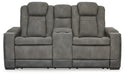 Next-Gen DuraPella Power Reclining Loveseat with Console - Abundant Home Collections