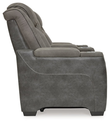Next-Gen DuraPella Power Reclining Loveseat with Console - Abundant Home Collections