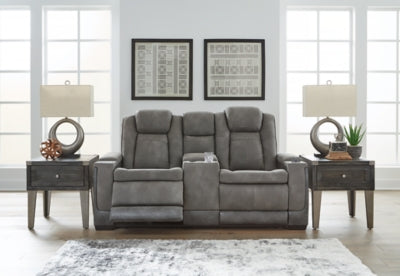 Next-Gen DuraPella Power Reclining Loveseat with Console - Abundant Home Collections