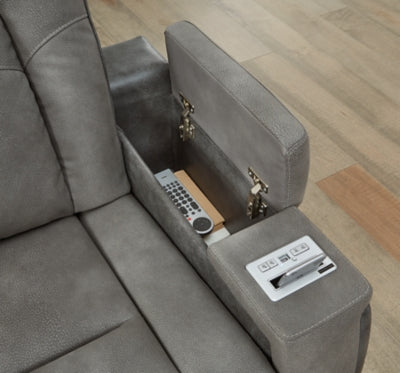 Next-Gen DuraPella Power Reclining Loveseat with Console - Abundant Home Collections