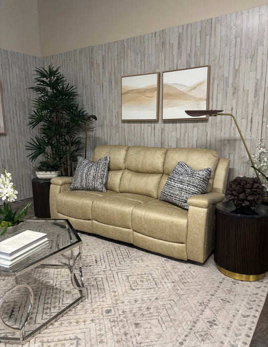 Beige La-Z-Boy Faux Leather Manual Reclining Sofa! Brand New out of box. DELIVERY AVAILABLE!!!