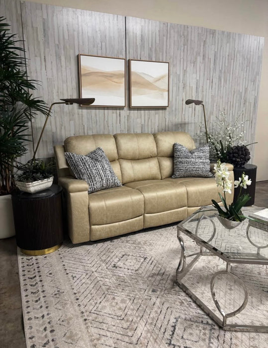 Beige La-Z-Boy Faux Leather Manual Reclining Sofa! Brand New out of box. DELIVERY AVAILABLE!!!