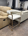 White Leather Bar Stool! Great Condition!