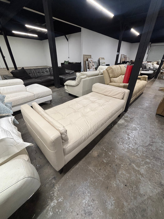 Cream Leather Daybed from Macys! High End Top Grain Leather!