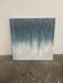 Blue snowy scene painting