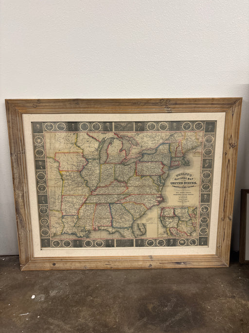 USA Map Art Piece