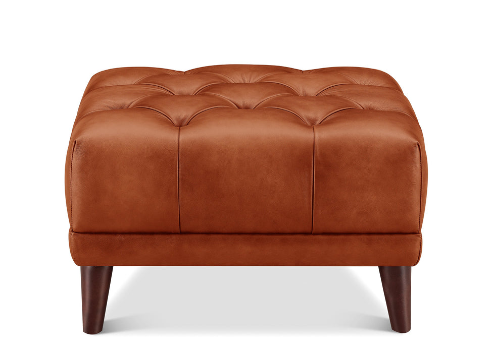 Targa Leather Ottoman