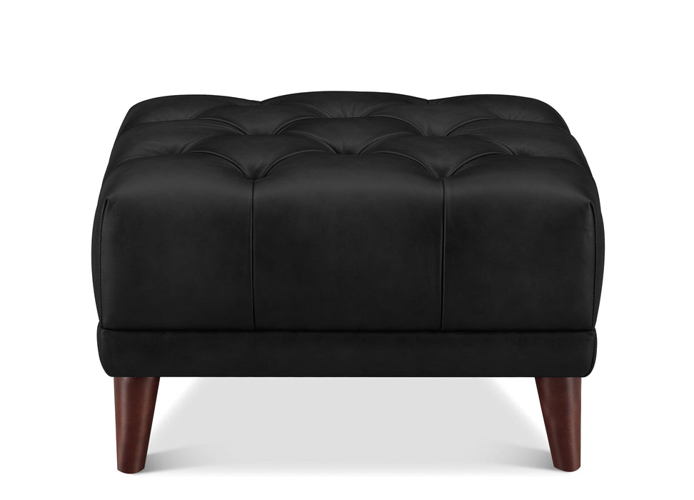 Targa Leather Ottoman