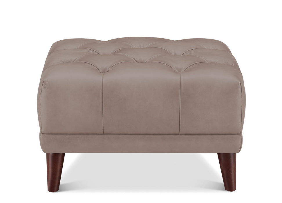 Targa Leather Ottoman