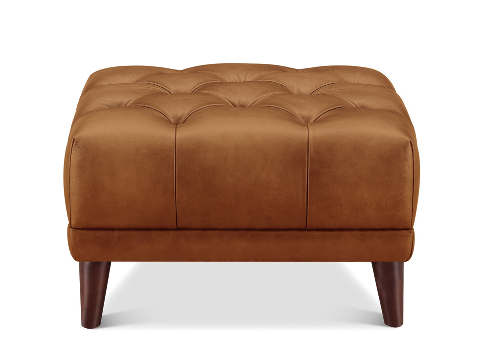 Targa Leather Ottoman
