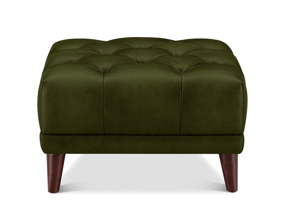 Targa Leather Ottoman